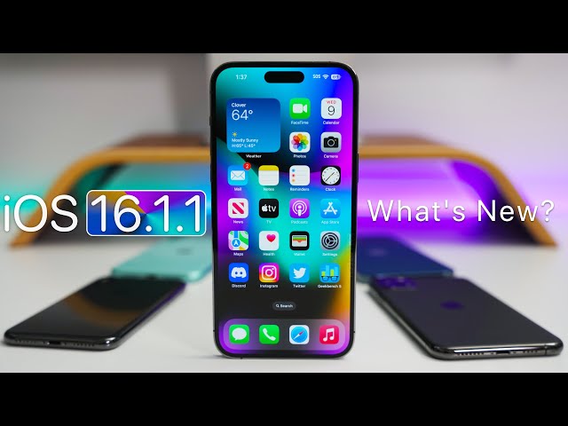 iOS 16.1.1 is Out! - What's New?