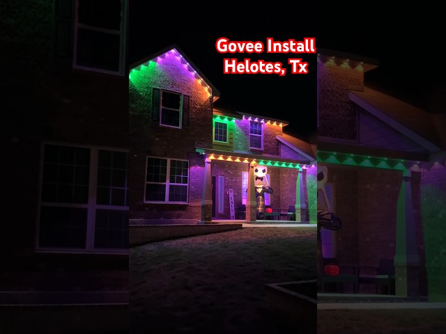 Govee Install-Helotes, Tx@GOVEE #fyp #diy #howto #halloween #texas
