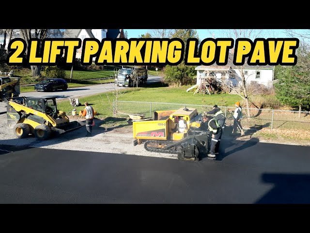 PAVING A DAY CARE PARKING LOT - 3 DAY PROJECT: Rip Out, First Lift & Second Lift