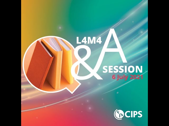 CIPS exam support level 4  L4M4