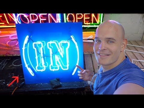 How to make a Neon Sign - Please don't cut this open!
