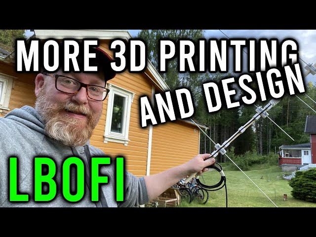 3D Design and Printing - 2M Antenna's With LB0FI - LIVE - Talking 3D Design.