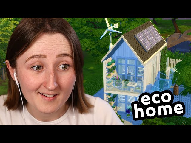i tried building a fully self-sustaining *eco home* in the sims