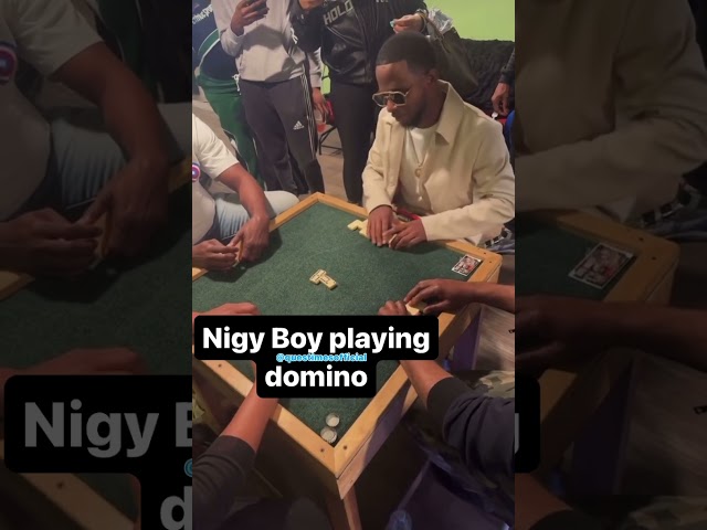 Nigy Boy playing dominos!😂🔥 do you think he won? #Shorts #NigyBoy #Dancehall #Jamaica #blindmusician