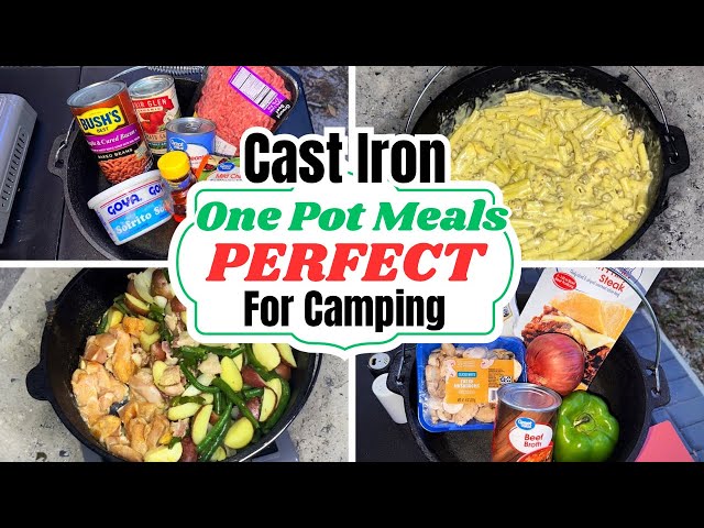 Budget Friendly One Pot Campfire Recipes || Cast Iron Campfire Meals