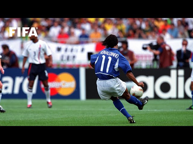Ronaldinho's Free Kick Goal v England | 2002 FIFA World Cup