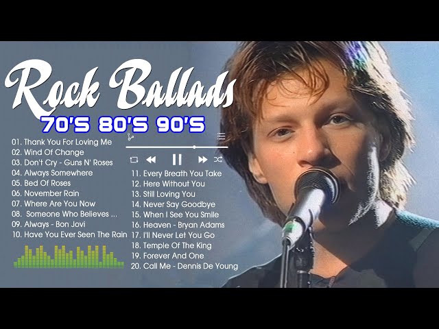 Slow Rock Love Songs || Best Slow Rock Songs 70's 80's 90's || Rock Music Collection