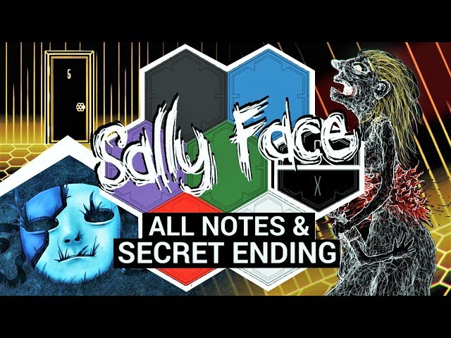 Unlocking All Notes & the SECRET Ending in Sally Face Episode 5 (Sally Face Secrets)