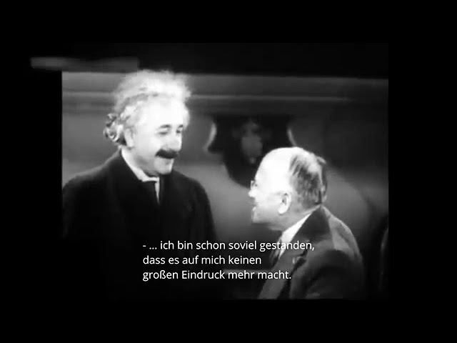 ALBERT EINSTEIN &  CARL LAEMMLE  mit Untertitel. Ca. year  1932  Seltene Aufnahme -Rare Footage
