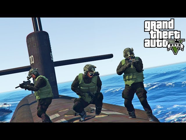 GTA 5 - Navy SEALs Taking Russian Submarine! Military ARMY Patrol Episode #67 (Saving San Andreas)