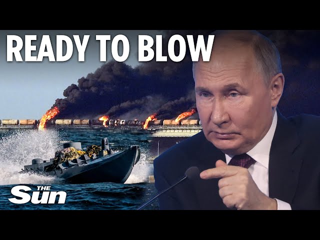 Putin's beloved bridge is ‘doomed’ - game-changing Sea Baby drones are key to blasting it, says spy