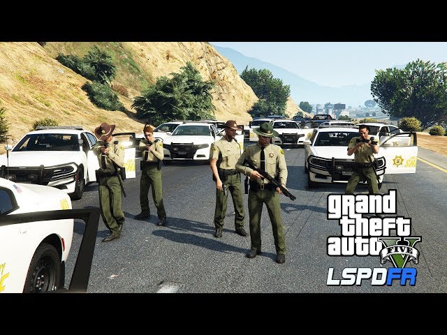 GTA 5 - LONGEST POLICE CHASE EVER! LSPDFR Sheriff Patrol Episode #224 REAL COPS Mod!