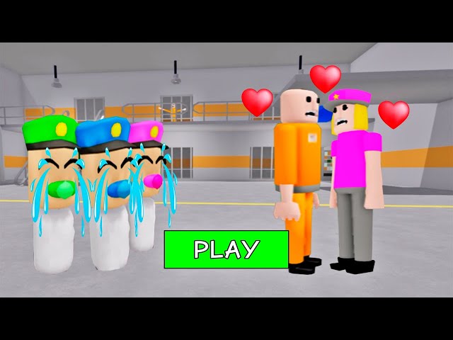 SECRET UPDATE | PRISONER FALL IN LOVE WITH BABY POLICE GIRL? SCARY OBBY ROBLOX #roblox #obby