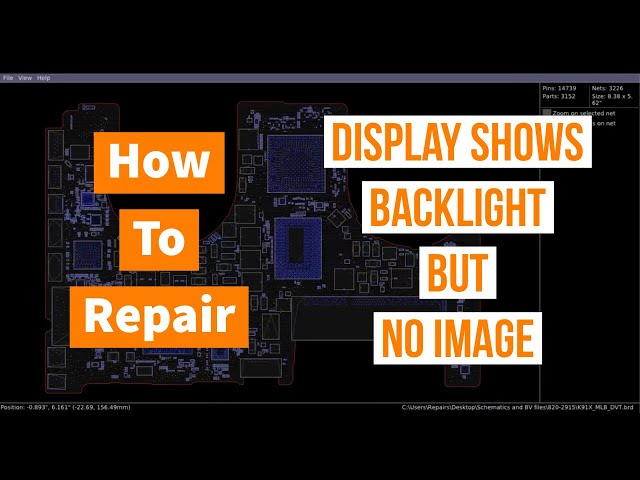 Macbook Pro 15" 2011 Repair -  Display Shows Backlight but No Image on board 820-2915