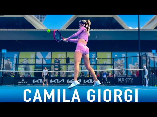 Camila Giorgi - The Most Beautiful Court-Level Practice [4k 60fps]