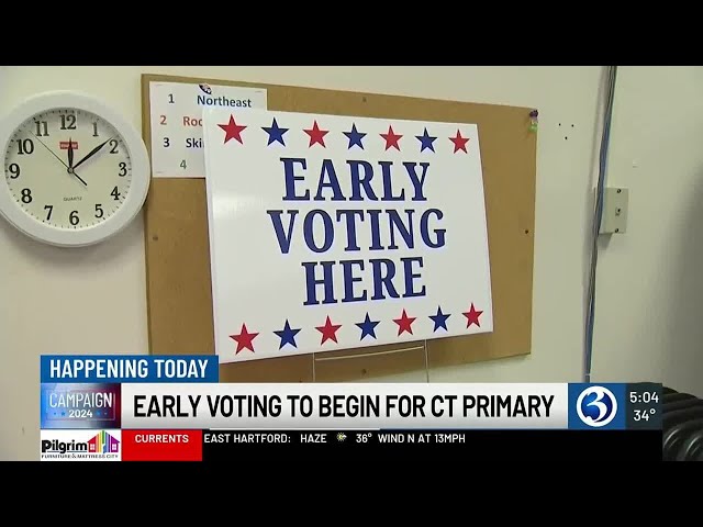 Early voting to begin for CT primary