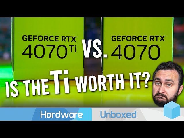 GeForce RTX 4070 vs. 4070 Ti, $600 or $800 GPU Upgrade: 40 Game Benchmark 1080p, 1440p & 4K