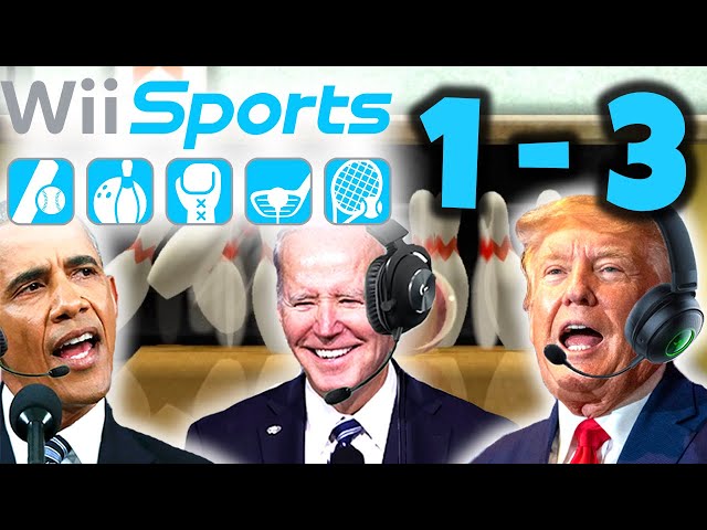 US Presidents Play Wii Sports Bowling 1-3
