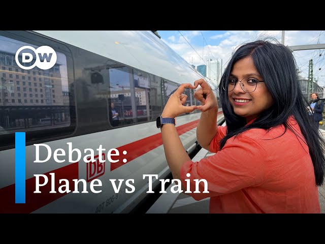 What's the better option to travel within Germany: Plane or train? | Traveling green and effective