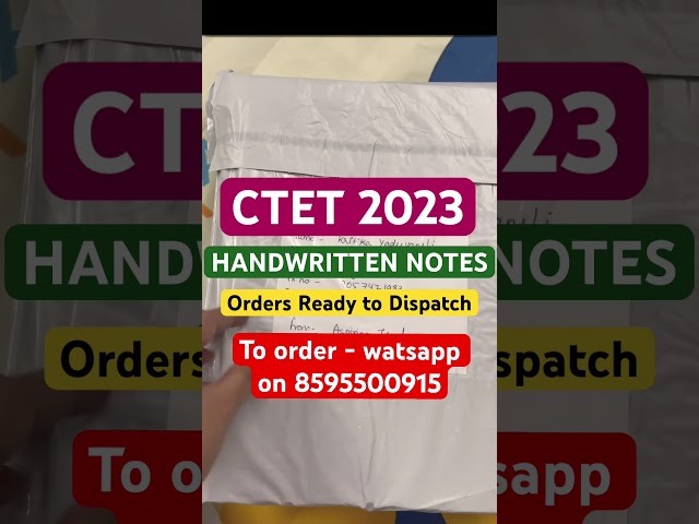 CTET 2023 | CTET CDP Handwritten Notes Ready to Dispatch 📚#ctet2023 #ctetnotes #ctetcdp #ctet