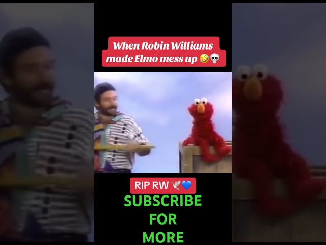 "When Comedy Legends Collide: Robin Williams vs. Elmo Mishap Unveiled! 😂🎭 #RobinWilliams #ElmoFail