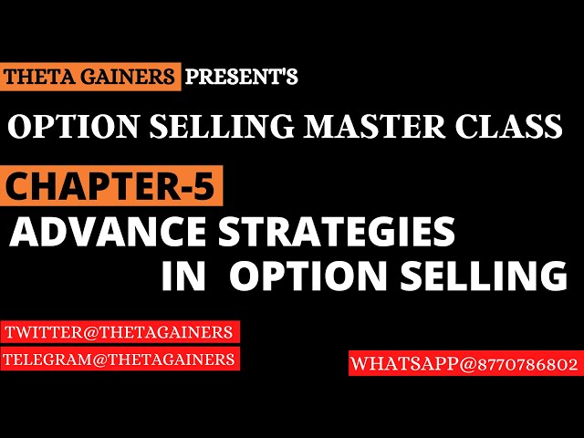 Option Selling Master Class Chapter 5 | Advance Weekly Strategies & Adjustments