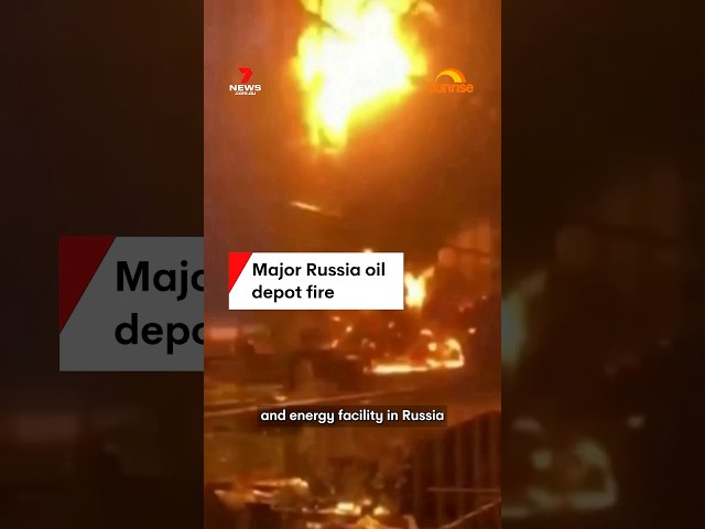 Major Russia oil depot fire