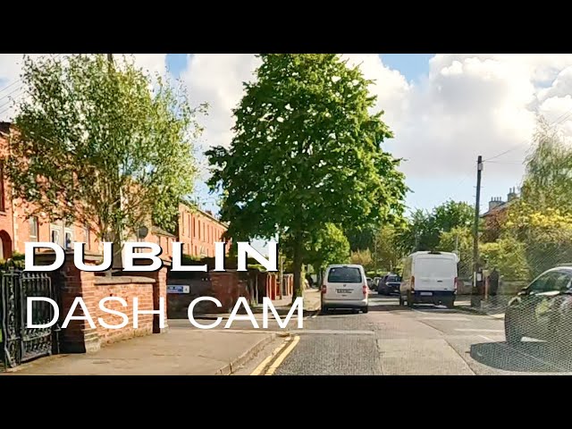 Dublin, Ireland. Driving from Rathfarnham to Herbert Park Ballsbridge