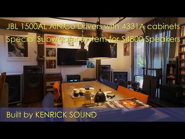 Mr. Kurosaki's JBL 1500AL w/ 4331A box Subwoofers for S4800 Built by KENRICK  ケンリックサウンドにて特製サブウーファー構築