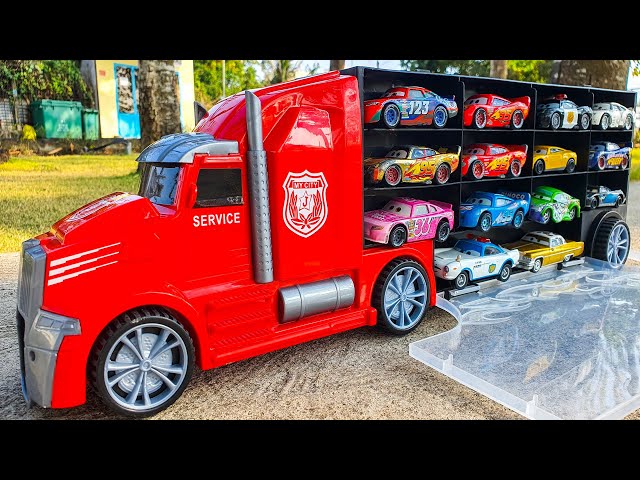 Cars minicars will return to the big red truck.｜Have fun storing it