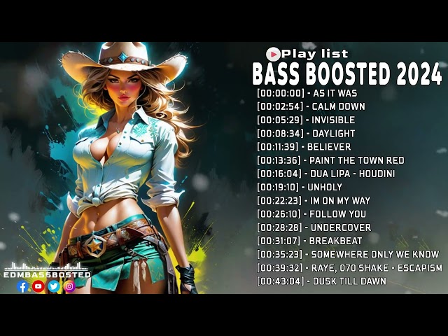 CAR MUSIC 2024 🔥 BASS BOOSTED SONGS 2024 🔥 BEST OF EDM PARTY MIX 2024, ELECTRO HOUSE MUSIC MIX