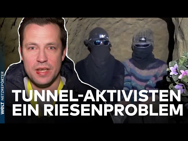 RÄUMUNG VON LÜTZERATH: Klimaaktivisten im Tunnel bereiten Polizei Probleme | WELT News