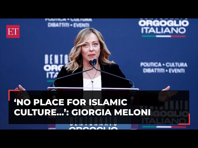 Islamic culture not compatible with European Values: Italian Prime Minister Giorgia Meloni