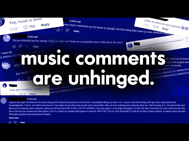 Music Production Comments Are Unhinged
