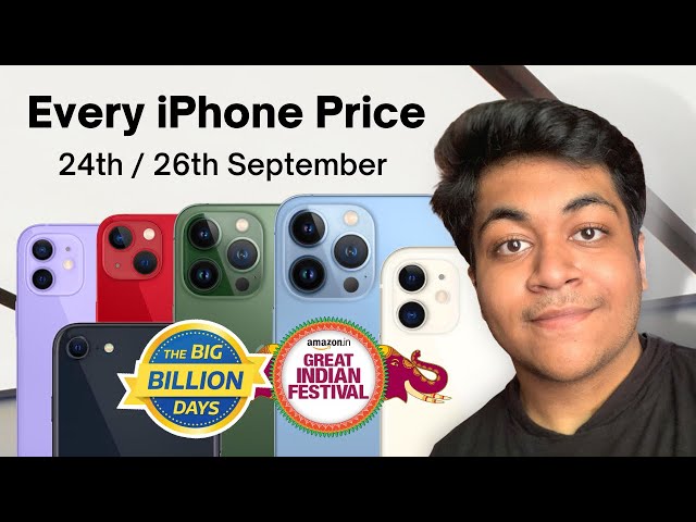 Every iPhone Price in Big Billion Days & Amazon Great Indian Festival Sale!