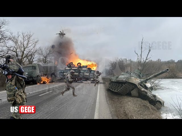 Footage! Ukrainian Troops Destroy 10 Russian Tanks and 21 Armored Vehicle Near Avdiivka