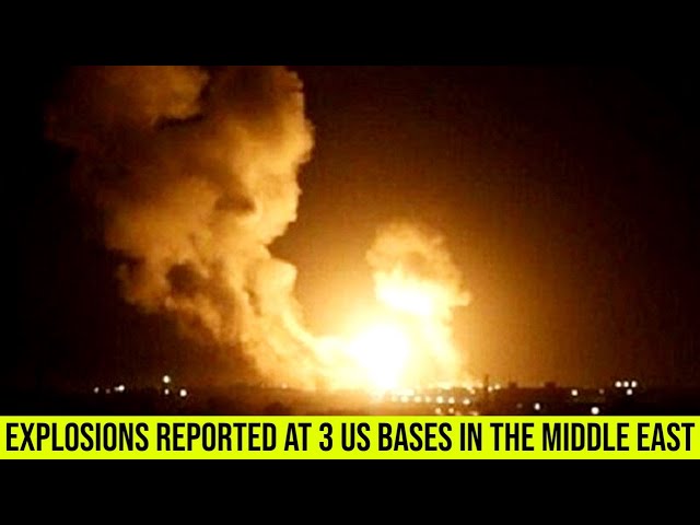 Explosion reported at US military bases at the Al-Omar oil field in Syria.