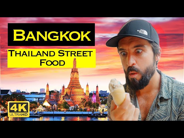 1st Day in BANGKOK Thailand! | INSANE Street Food - Durian & 50 Yr Old Noodle Soup!