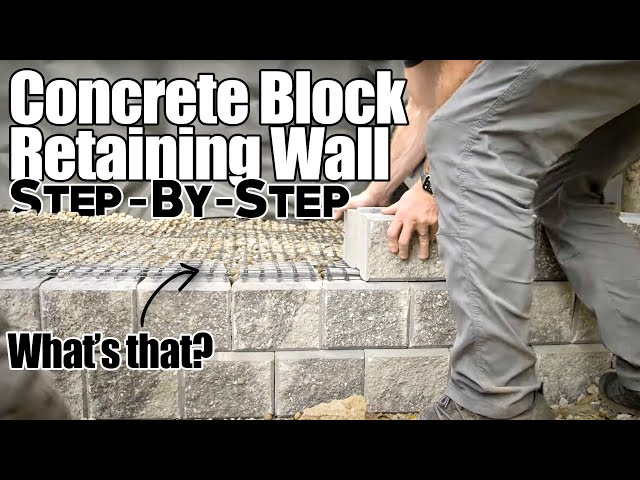 How to Build a Block Retaining Wall [DIY Guide]