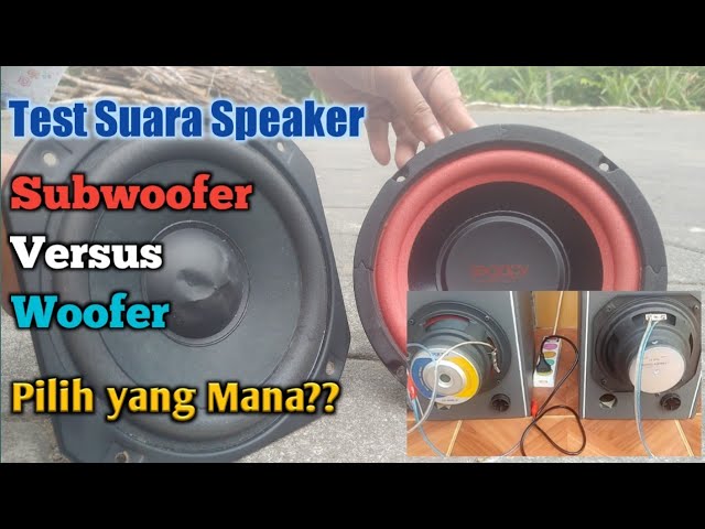Test Suara Perbedaan Speaker Woofer vs Subwoofer