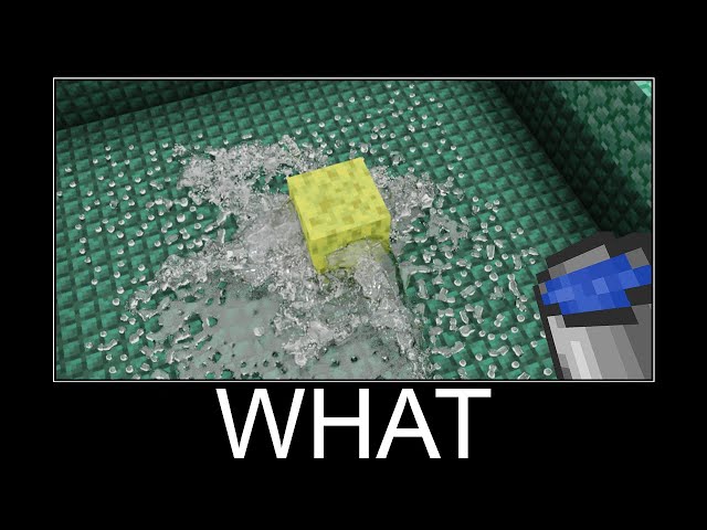 Minecraft realistic wait what meme part 53 - realistic sponge, lava, portal