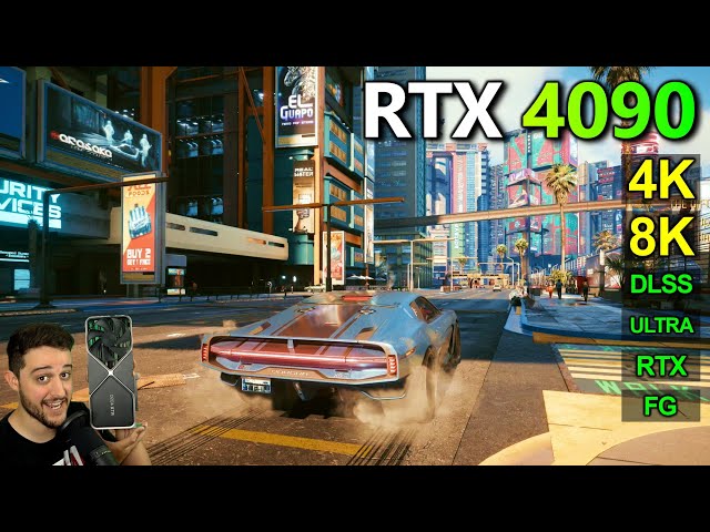 RTX 4090 | Cyberpunk 2077 - 4K, 8K - Native, DLSS, Frame Generation, Ultra, RTX