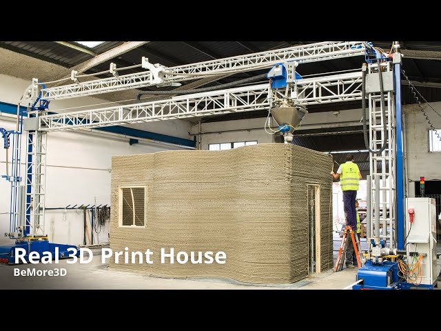 Real 3D Print House by BE MORE 3D