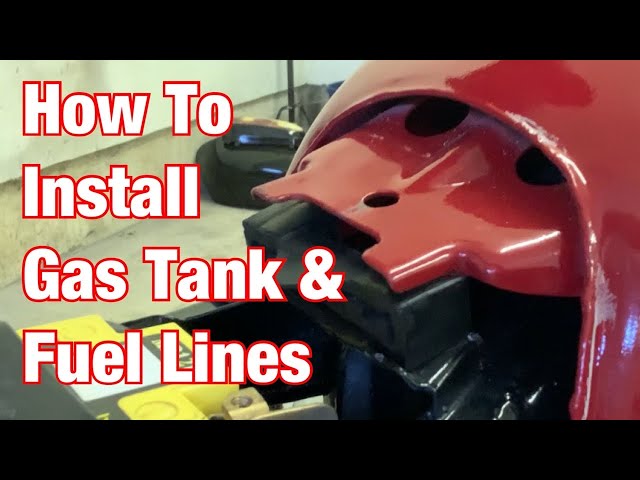 Install Gas Tank & Fuel Lines On A Honda CB350 CL350 Motorcycle