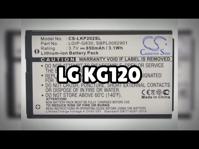 Photos of the LG KG120 | Not A Review!