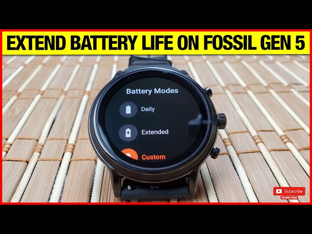 Fossil Gen 5 - This is how I extended 2+Day Battery Life!