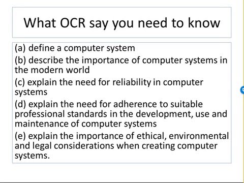 OCR Computing Revision