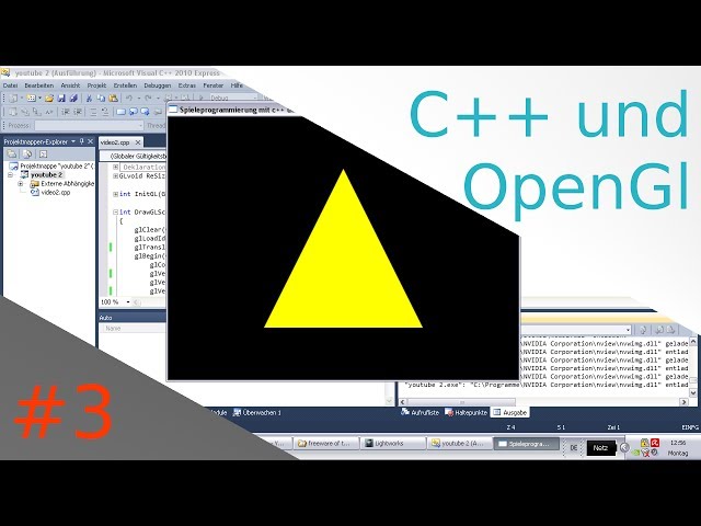 Spieleprogrammierung mit c++ und opengl part3: Farben und Formen