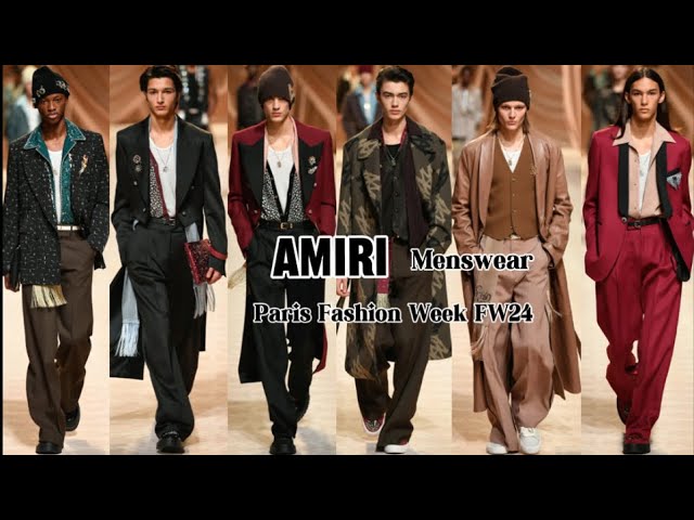 Amiri Fall Winter 2024 Show in Paris Fashion Week