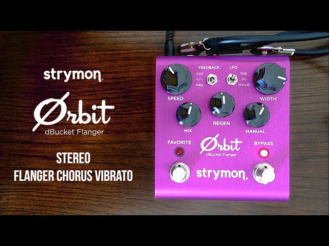 Strymon Orbit Demo (Flanger, Chorus, Vibrato) in Stereo